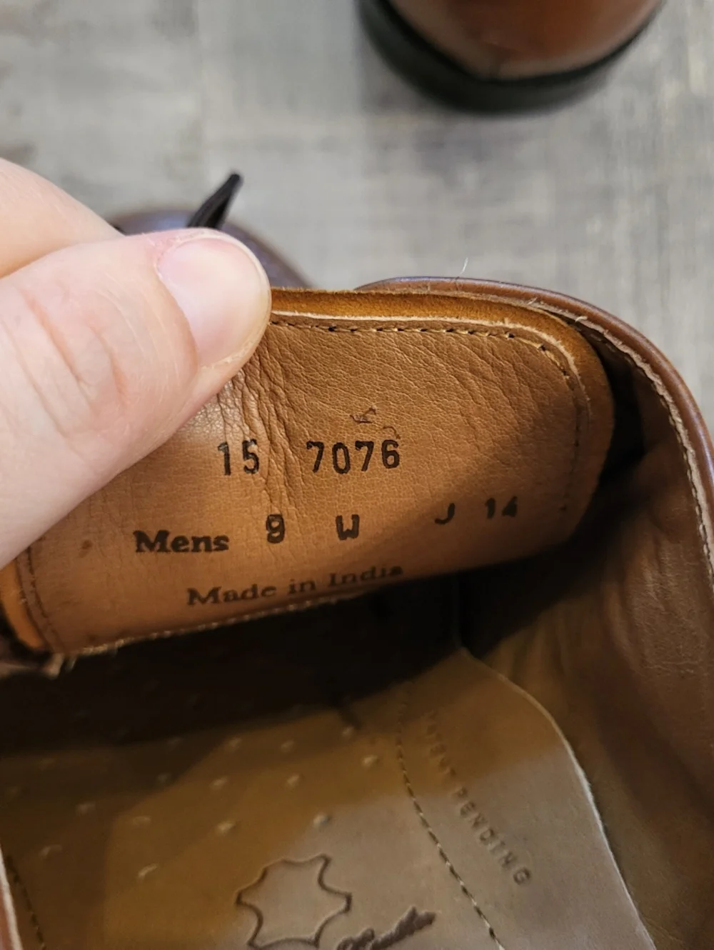 Johnston & Murphy Signature Series Leather Brown Apron Toe Shoes Oxford Size 9